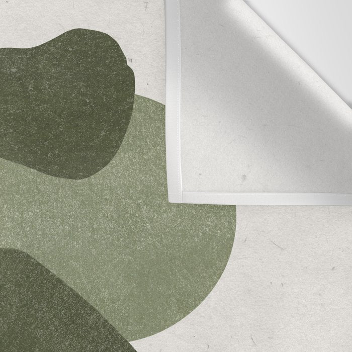 Modern Green Shapes Wall Tapestry Gallery Image 3