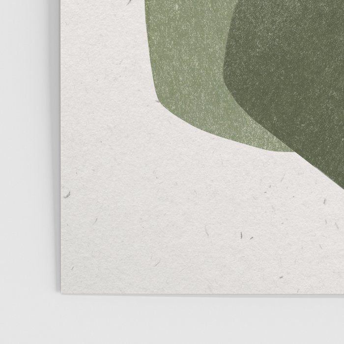 Modern Green Shapes Poster Gallery Image 3