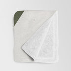Modern Green Shapes Throw Blanket Gallery Image 3