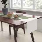 Modern Green Shapes Table Runner Gallery Image 2