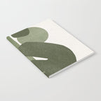 Modern Green Shapes Notebook Gallery Image 2