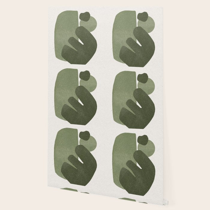 Modern Green Shapes Wallpaper Gallery Image 2