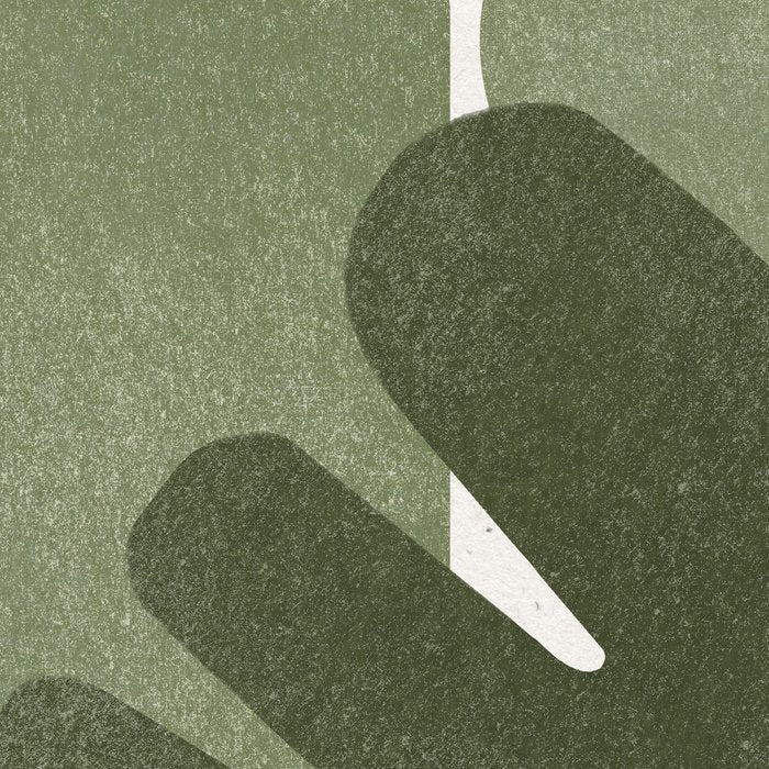 Modern Green Shapes Coffee Mug Gallery Image 2