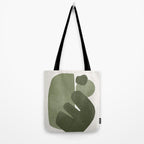 Modern Green Shapes Tote Bag Gallery Image 2