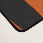 Bold Black and Orange Abstract Desk Mat Gallery Image 4