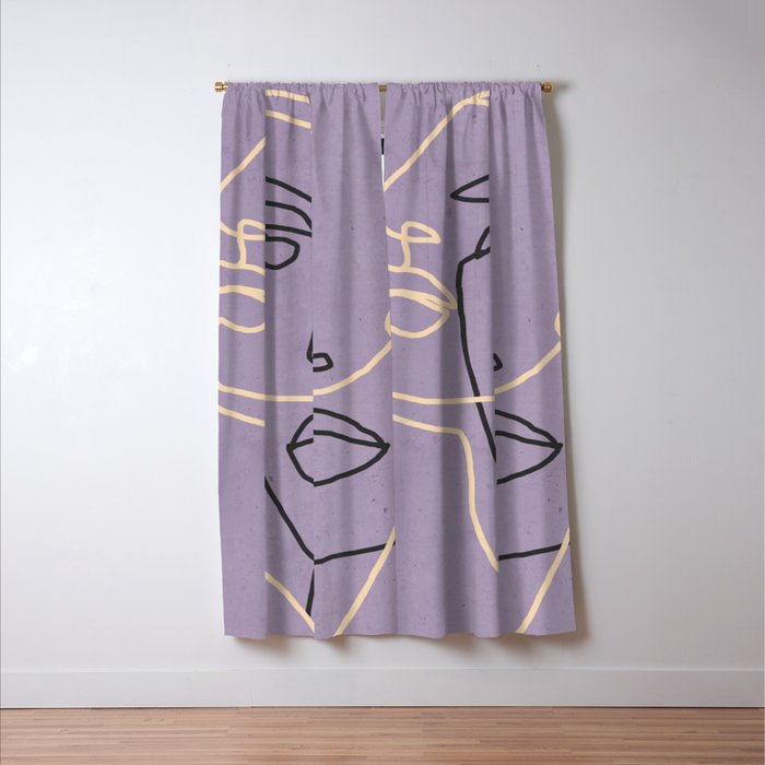 Abstract Face 6/1 Window Curtain Gallery Image 3