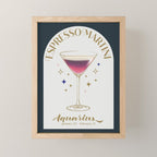 Espresso Martini Cocktail Zodiac Sign Mini Art Print Gallery Image 1