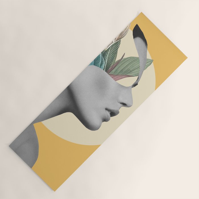 Floral Portrait /collage 3 Yoga Mat Gallery Image 1
