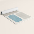 Minimalist Neutral Blue Beige Tones  Yoga Mat Gallery Image 2