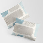 Minimalist Neutral Blue Beige Tones  Pillow Sham Gallery Image 3