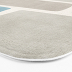 Minimalist Neutral Blue Beige Tones  Bath Mat Gallery Image 3