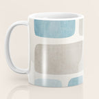 Minimalist Neutral Blue Beige Tones  Coffee Mug Gallery Image 3