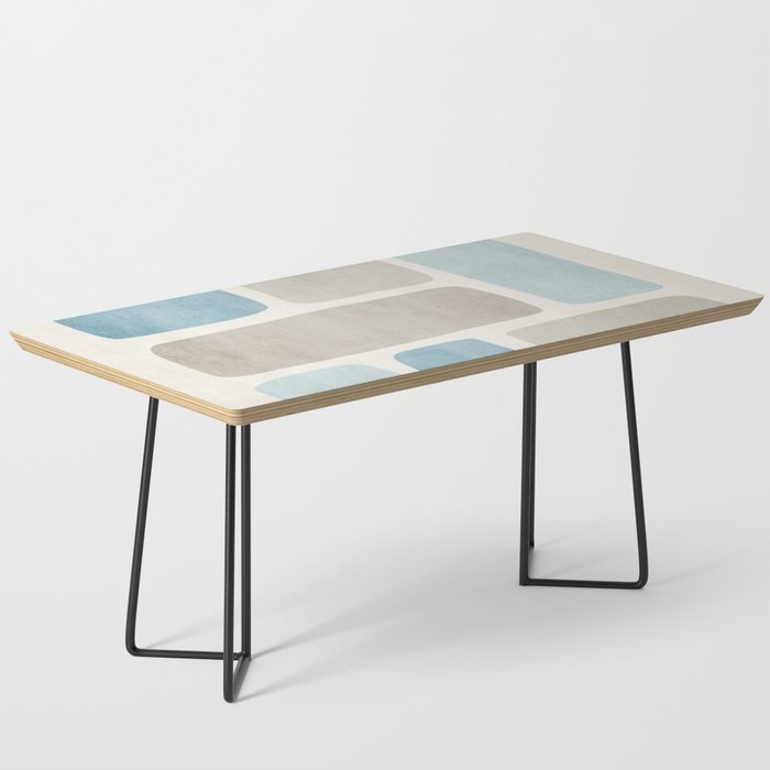 Minimalist Neutral Blue Beige Tones  Coffee Table Gallery Image 1
