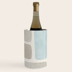 Minimalist Neutral Blue Beige Tones  Wine Chiller Gallery Image 3