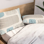 Minimalist Neutral Blue Beige Tones  Pillow Sham Gallery Image 2