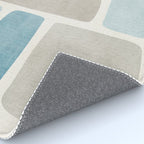 Minimalist Neutral Blue Beige Tones  Rug Gallery Image 4