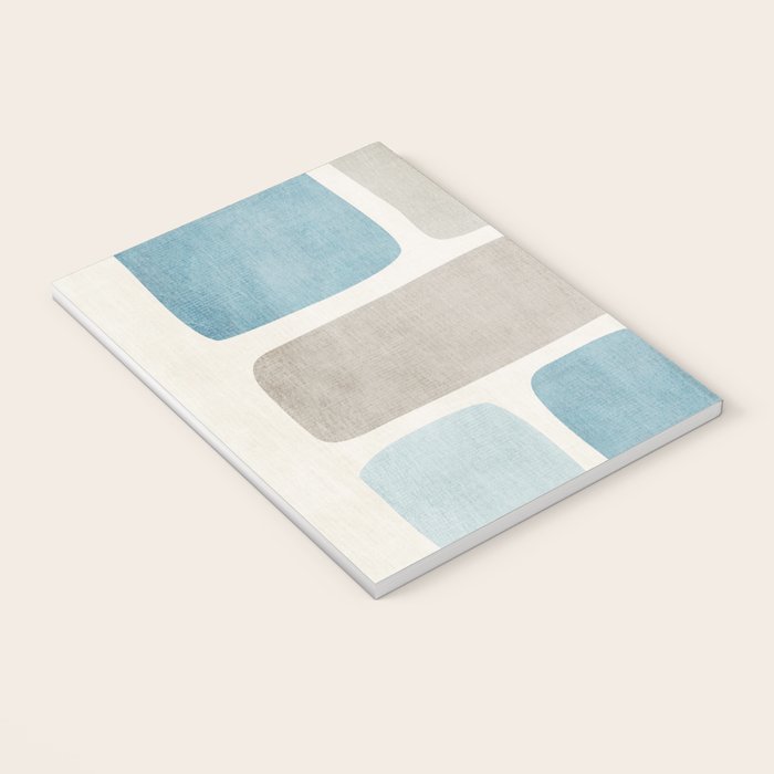 Minimalist Neutral Blue Beige Tones  Notebook Gallery Image 3