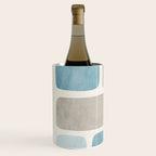 Minimalist Neutral Blue Beige Tones  Wine Chiller Gallery Image 2
