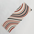 Wavy Stripes XI - Neutral Pink Yoga Mat Gallery Image 1