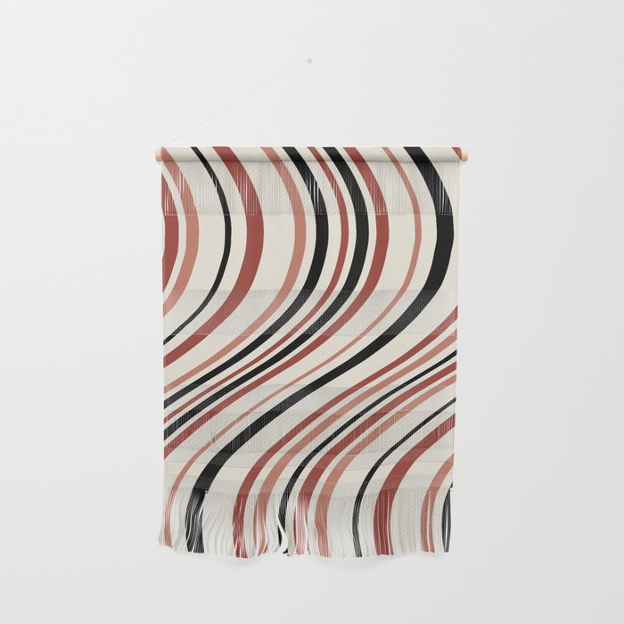 Wavy Stripes XI - Neutral Pink Wall Hanging Gallery Image 1