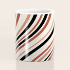 Wavy Stripes XI - Neutral Pink Coffee Mug Gallery Image 4