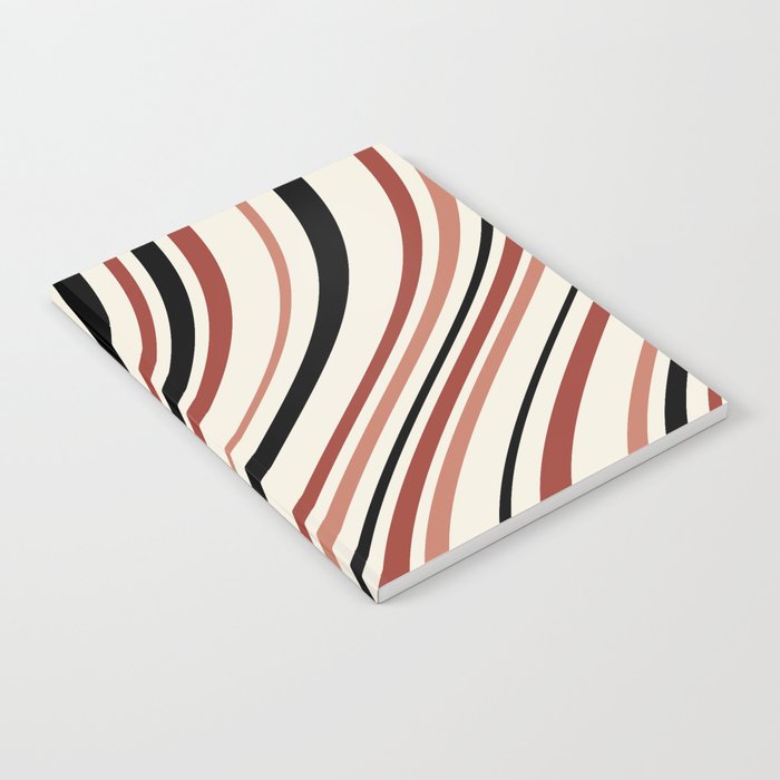Wavy Stripes XI - Neutral Pink Notebook Gallery Image 2