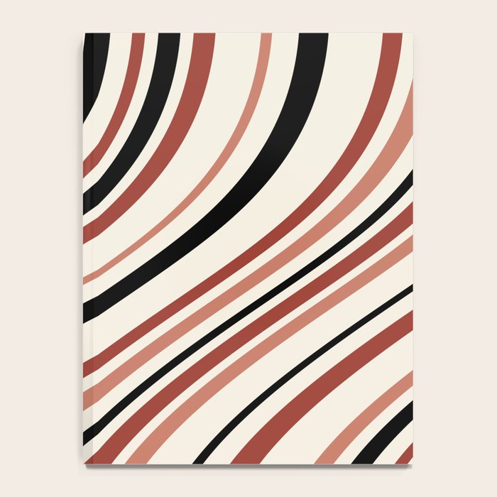 Wavy Stripes XI - Neutral Pink Notebook Gallery Image 4