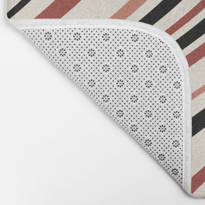 Wavy Stripes XI - Neutral Pink Bath Mat Gallery Image 2