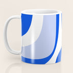Blue Retro Groove Mid Century Modern Abstract Pattern Coffee Mug Gallery Image 3