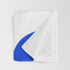 Blue Retro Groove Mid Century Modern Abstract Pattern Throw Blanket Gallery Image 3