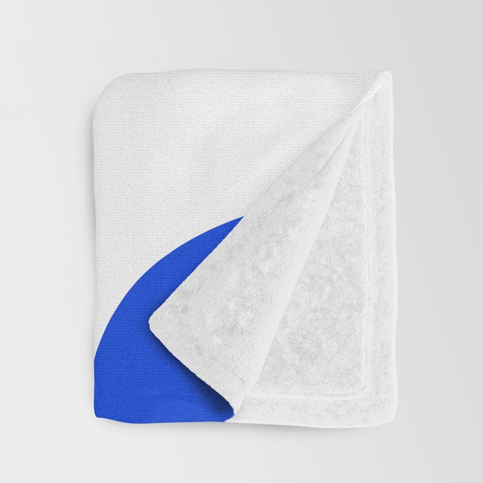 Blue Retro Groove Mid Century Modern Abstract Pattern Throw Blanket Gallery Image 3