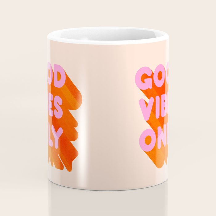 Good Vibes Only - Neon Colors Coffee Mug Gallery Image 4