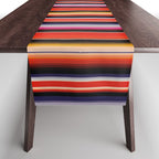 Orange Sarape Saltillo Table Runner Gallery Image 1