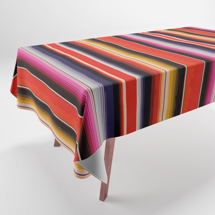 Orange Sarape Saltillo Tablecloth Gallery Image 1