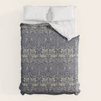 William Morris Brer Rabbit Indigo Blue Vintage Pattern Duvet Cover Gallery Image 6