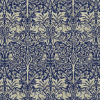 William Morris Brer Rabbit Indigo Blue Vintage Pattern Coffee Mug Gallery Image 2