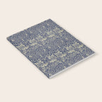William Morris Brer Rabbit Indigo Blue Vintage Pattern Notebook Gallery Image 2