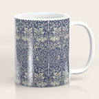 William Morris Brer Rabbit Indigo Blue Vintage Pattern Coffee Mug Gallery Image 1