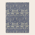 William Morris Brer Rabbit Indigo Blue Vintage Pattern Notebook Gallery Image 4