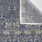 William Morris Brer Rabbit Indigo Blue Vintage Pattern Wall Tapestry Gallery Image 3