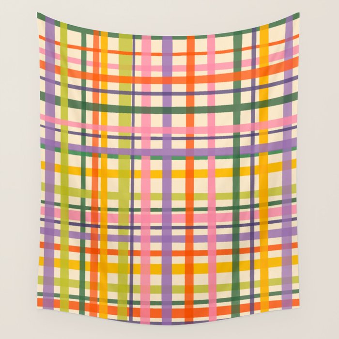 Plaid Wall Tapestry Gallery Image 1
