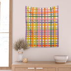 Plaid Wall Tapestry Gallery Image 2