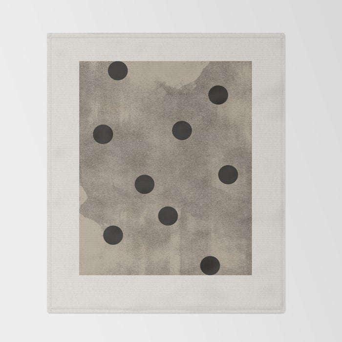 Mid Century Modern Dots Throw Blanket Gallery Image 2