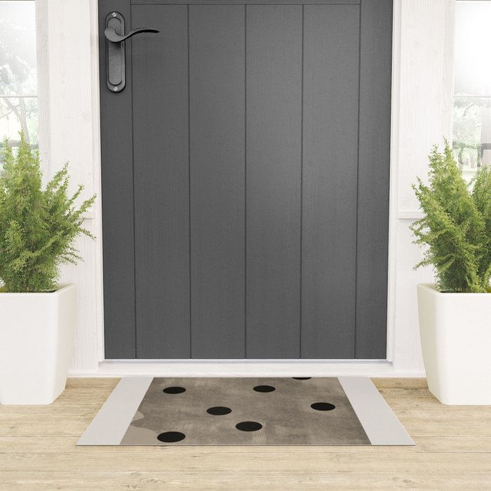 Mid Century Modern Dots Welcome Mat Gallery Image 3