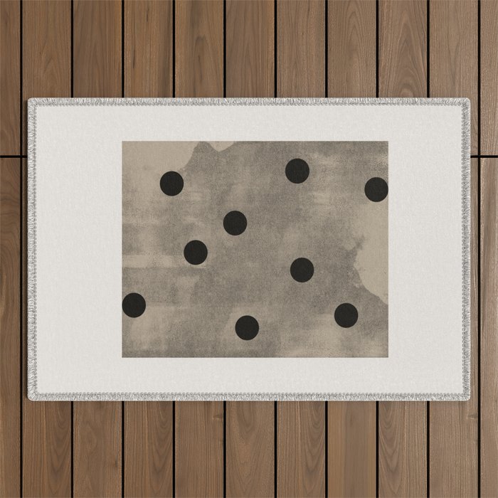 Mid Century Modern Dots Outdoor Rug Gallery Image 1