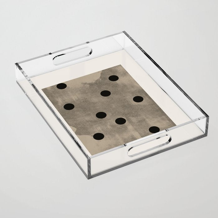 Mid Century Modern Dots Acrylic Tray Gallery Image 1
