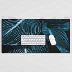 Unbridled - teal Desk Mat Gallery Image 1