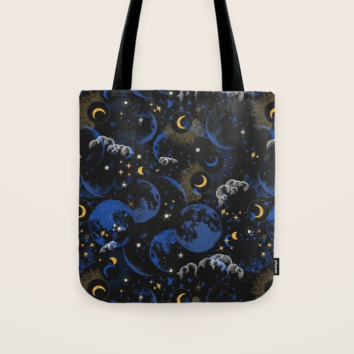 Night sky of stars abstract D Tote Bag Gallery Image 1