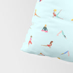 Yoga poses pattern Pillow Sham Gallery Image 4