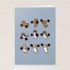 Olympic Lifting Beagles Stationery Card Gallery Image 2
